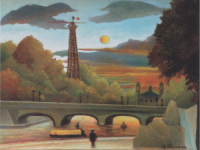 Henri Rousseau Seine und Eiffelturm in der Abendsonne 1910