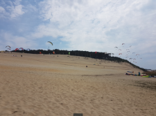 Dune du Pilat vue de la plage Robinson