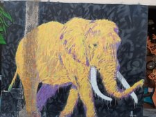 Street Art - Un éléphant, ça .....