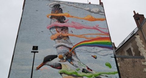 Street Art-L'Hirondelle de BRUSK