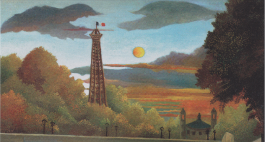 Henri Rousseau Seine et Tour Eiffel au soleil couchant 1910